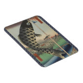 Japanese Koi Fish Festival Flag Antique マグネット (右側)