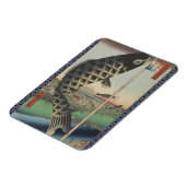 Japanese Koi Fish Festival Flag Antique マグネット (左側)