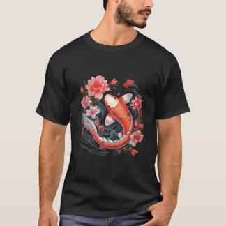 Japanese Koi Fish Nishikigoi Fish Blackboard Tシャツ