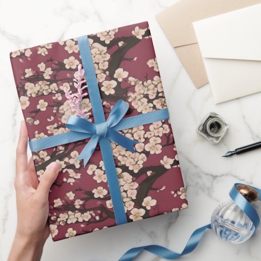 Japanese Koi Fish Sakura Pattern  ラッピングペーパー (ギフト)