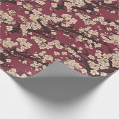 Japanese Koi Fish Sakura Pattern ラッピングペーパー (角)