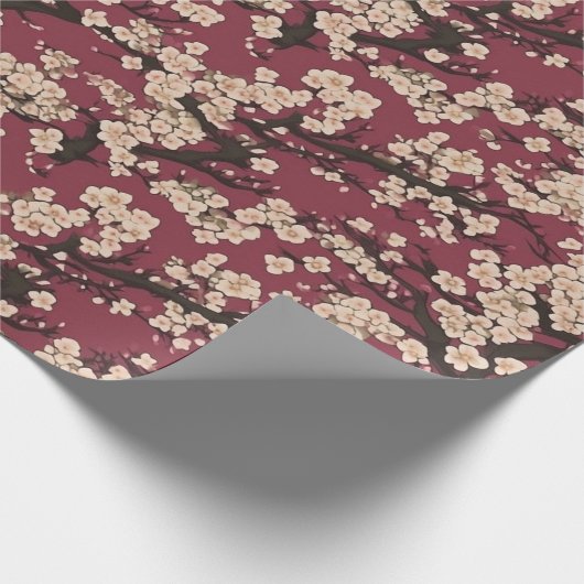 Japanese Koi Fish Sakura Pattern  ラッピングペーパー (角)