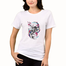 Japanese Koi Fish Swimming Upstream