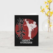 Japanese Kyokushin Karate Martial Art Gift  カード (黄色い花)
