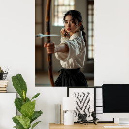 Japanese Kyudo The Way Of The Bow ポスター