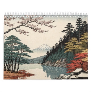 Japanese Landscape Art | Four Seasons of Japan カレンダー