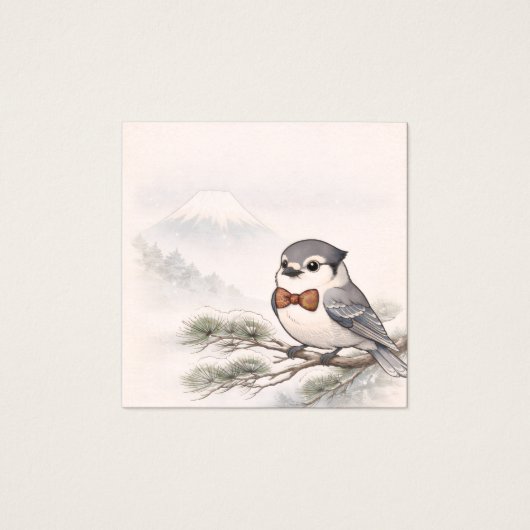 Japanese Landscape&Canada Jay Minimal Display Card (正面)