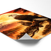 Japanese Landscape Eagle Value Poster ポスター (角)