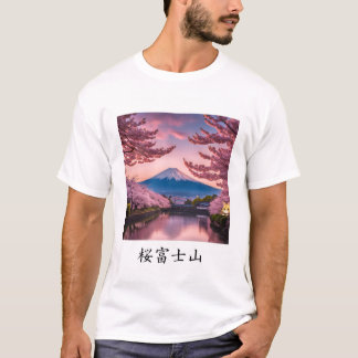 Japanese landscape T-shirt Tシャツ