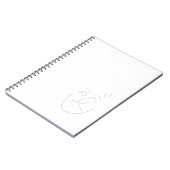 Japanese letter face notebook | へのへのもへじ ノートブック (左側)