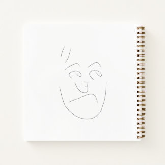 Japanese letter face notebook | へのへのもへじ ノートブック