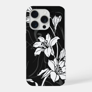 Japanese lily classic illustration  iPhone 15 proケース