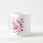 Japanese maid / Heart-heart-heart / magcup コーヒーマグカップ (正面左)