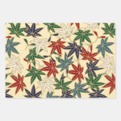 Japanese Maple Leaf Design ラッピングペーパーシート (正面2)