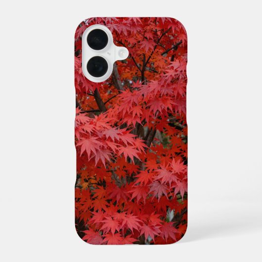 Japanese Maple Red Fall Phone Case iPhone 16ケース (裏面)