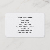 Japanese Minimalist ミニマリスト 名刺 (裏面)