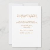 Japanese Mizuhiki Gold Wedding Invitation 招待状 (裏面)