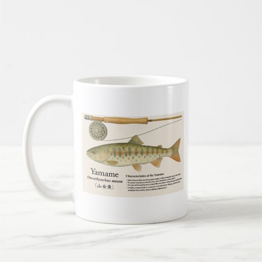 Japanese Native Trout – Yamame Mug コーヒーマグカップ (左)