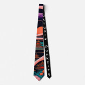 japanese necktie vintage retoro 【浮世絵パンクシティ】 ネクタイ (正面)