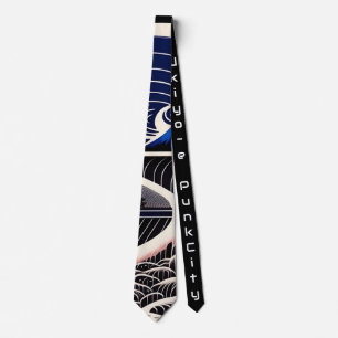 japanese necktie vintage retoro 【浮世絵パンクシティ】 ネクタイ