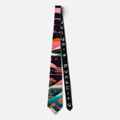 japanese necktie vintage retoro 【浮世絵パンクシティ】 ネクタイ (正面)