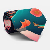 japanese necktie vintage retoro 【浮世絵パンクシティ】 ネクタイ (ロール)