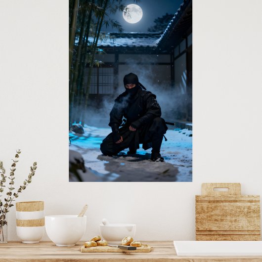 Japanese Ninja Warrior ポスター (キッチン)