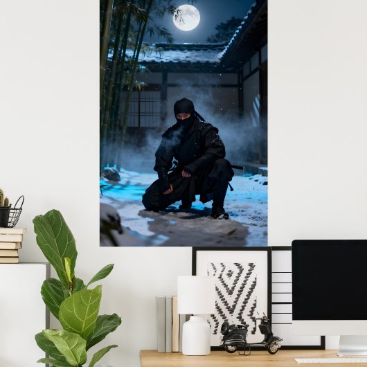 Japanese Ninja Warrior ポスター (ホームオフィス)