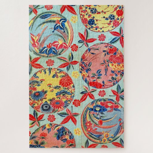 Japanese Okinawan Dye (Bingata) ジグソーパズル (縦)