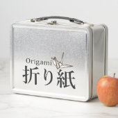 Japanese Origammi Tsuru Crane メタルランチボックス (インサイチュ)
