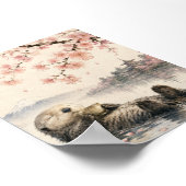 Japanese Otter Poster Printable Wall Art  ポスター (角)
