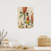 Japanese painting by koson ohara, 小原古邨の日本画 ポスター (キッチン)