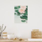 Japanese painting by koson ohara,  小原古邨の日本画 ポスター (キッチン)