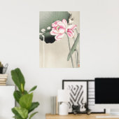 Japanese painting by ohara koson,vintage小原古邨の日本画 ポスター (ホームオフィス)