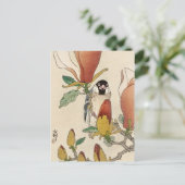 Japanese painting by ohara koson,vintage,小原古邨の日本画 ポストカード (スタンド正面)