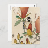 Japanese painting by ohara koson,vintage,小原古邨の日本画 ポストカード (正面/裏面)