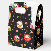 japanese pattern party favor box daruma フェイバーボックス (オープン)