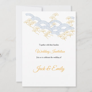 Japanese Pine Wedding Invitation 招待状