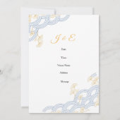 Japanese Pine Wedding Invitation 招待状 (裏面)