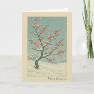 Japanese plum blossom - Christmas Card カード
