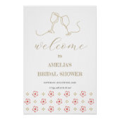  Japanese Plum Blossom Design ポスター (正面)