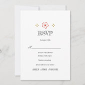 Japanese Plum Blossom Design 招待状 (正面)