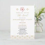  Japanese Plum Blossom Design 招待状 (スタンド正面)