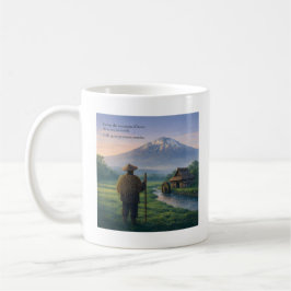 Japanese Poem Art Mug – Nostalgic Countryside EN コーヒーマグカップ