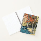 Japanese Red Maple River Shin-hanga Poster ノートブック (内部)