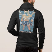 Japanese Retro Anime Bulldog MMA Mixed Martial Art パーカ (裏面)