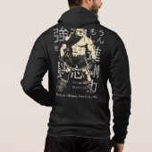 Japanese Retro Anime Bulldog MMA Mixed Martial Art パーカ (裏面)