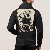 Japanese Retro Anime Bulldog MMA Mixed Martial Art パーカ (裏面)