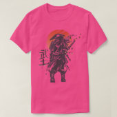 Japanese Retro Samurai Bushido Code Warrior  Tシャツ (デザイン正面)