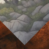 Japanese Rocky Coast Sunset Landscape and Egret 薄葉紙